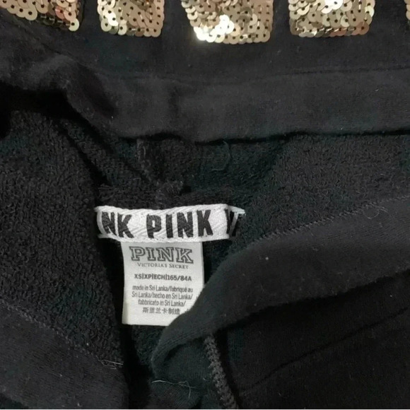 VICTORIA’S SECRET PINK BLING TUNIC HOODIE/ SHORTS OUTFIT SET S - Picture 12 of 15